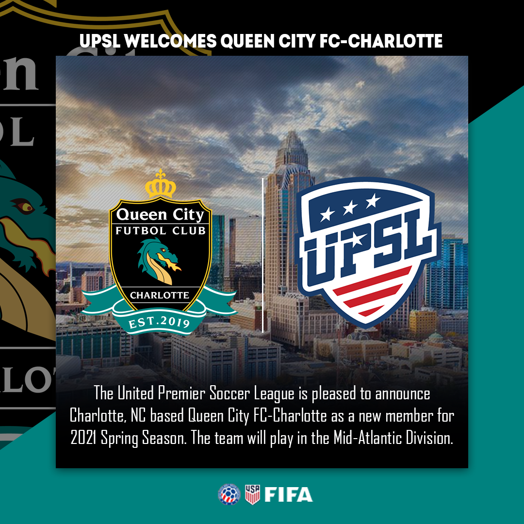 UPSL Announces North Carolina Expansion with Queen City FCCharlotte